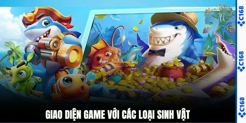 Giao diện game với các loại sinh vật